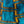 Bilum Wool Weave - Aqua Blue, Mustard and Black Medium