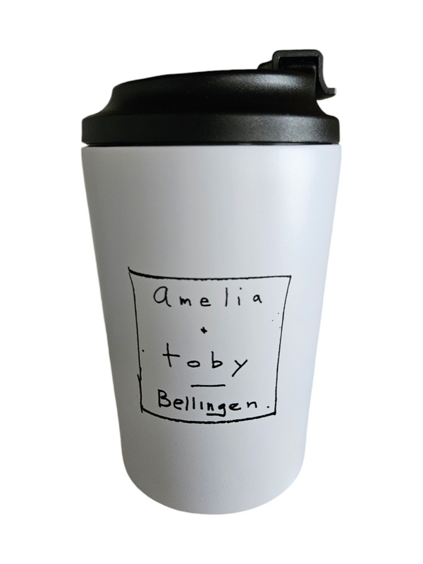 Amelia + Toby Eco-Friendly Reusable Coffee Cup (Leakproof & Stylish)