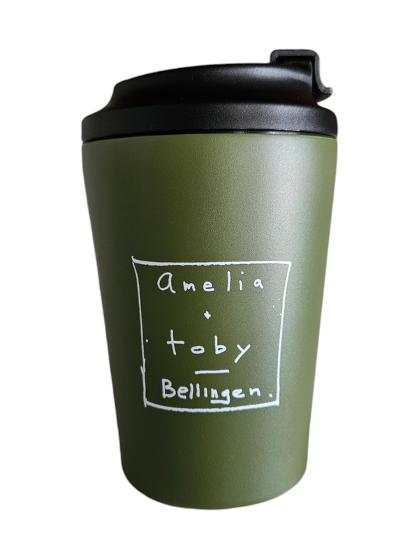 Amelia + Toby Eco-Friendly Reusable Coffee Cup (Leakproof & Stylish)