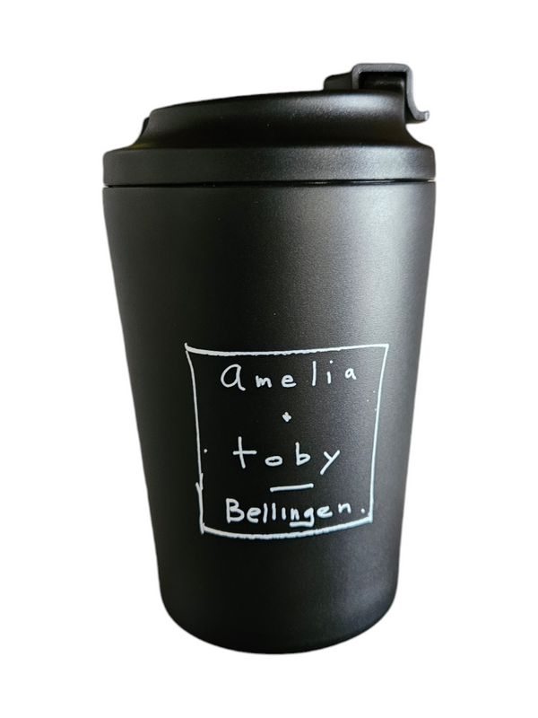 Amelia + Toby Eco-Friendly Reusable Coffee Cup (Leakproof & Stylish)