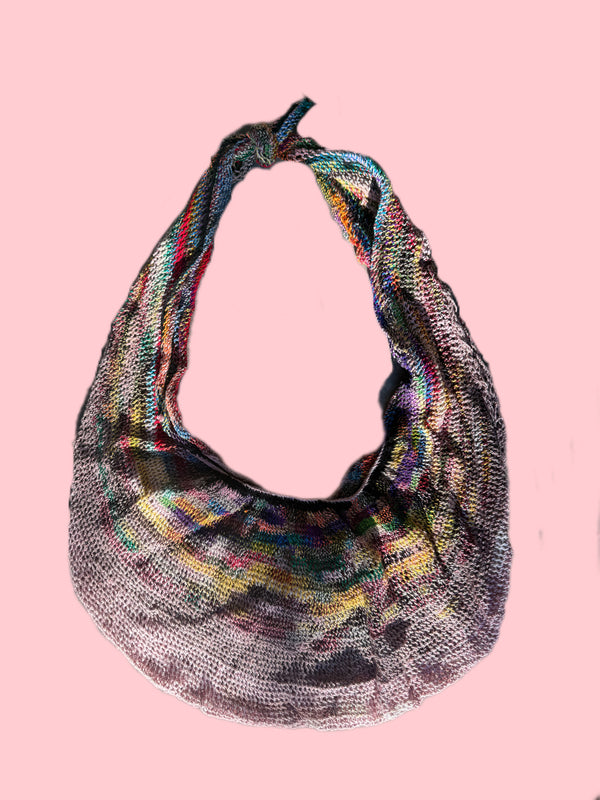 Bilum Wool Weave - Rainbow